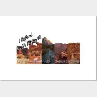 Utah National Parks: Bryce, Zion, Canyonlands, Arches, Capitol Reef Posters and Art